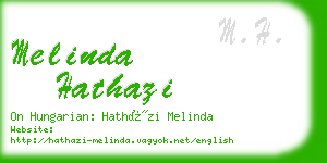 melinda hathazi business card